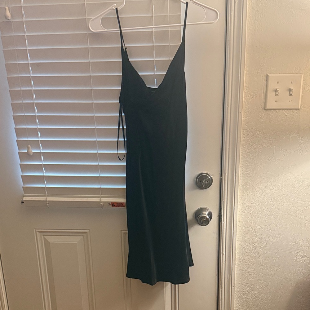 Forever 21 Black Mini Dress with Spaghetti Straps